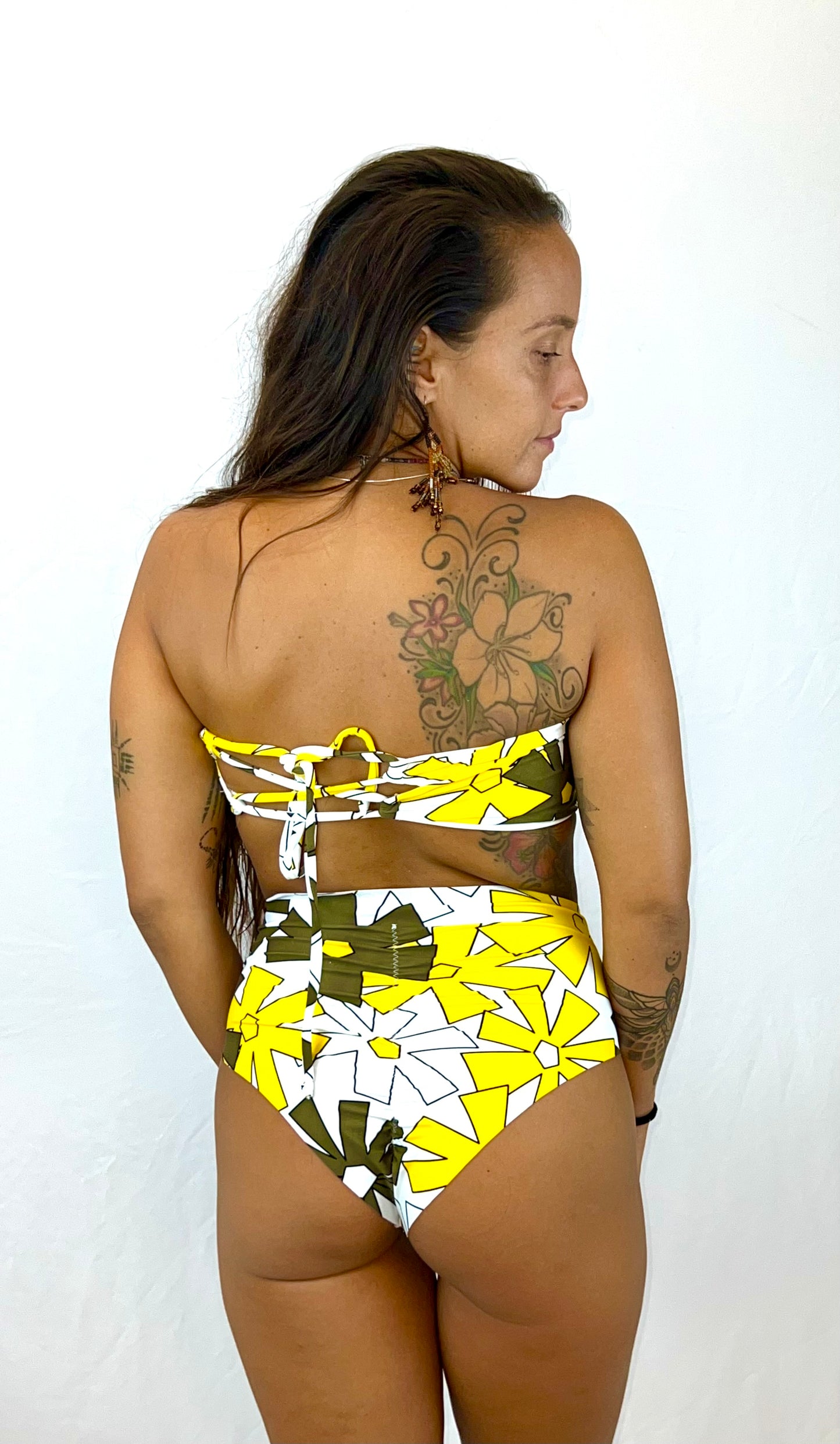Classic Bandeau With Lace Up Back