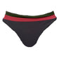 Charcoal Shimmer High Cut Bottoms sz.S