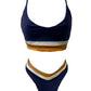 Navy Copper Mid Waist Bottoms sz.M